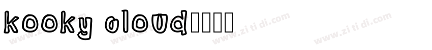kooky cloud字体转换